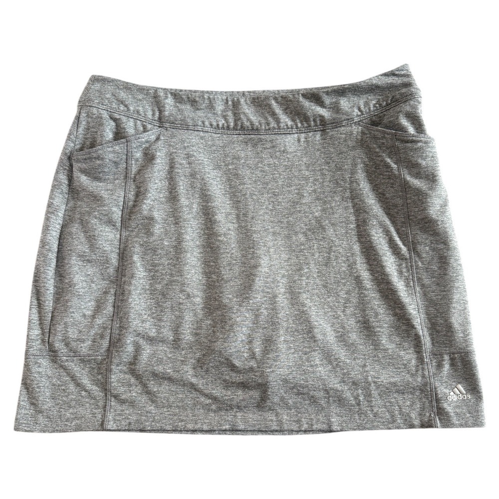 Adidas Womens‎ Golf Skort Gray Heathered Athletic Performance Shorts medium